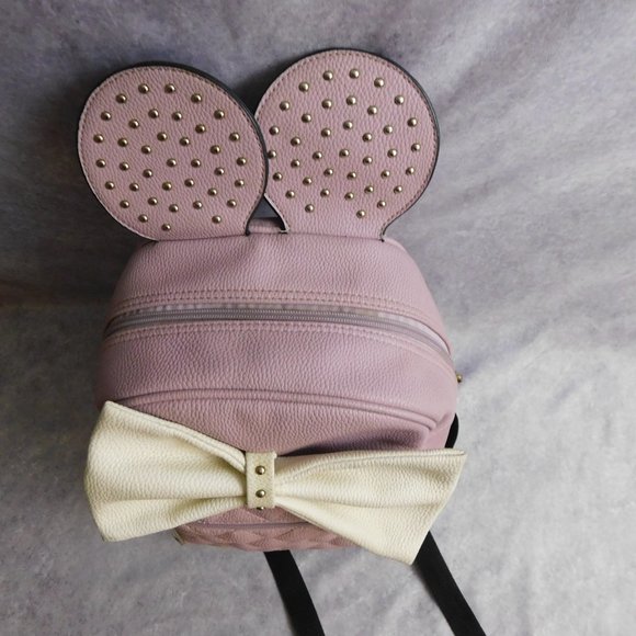 WALT DISNEY MINNIE MOUSE PURPLE BACKPACK HANDBAG COLLECTION BY OLIVIA MILLER - Picture 3 of 5